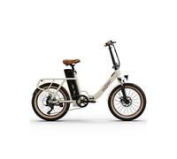 ONESPORT OT16-2 Vélo Électrique - 20 Roues 250W Moteur 48V17Ah Batterie 60KM Autonomie Frein à Disque - Blanc Cassé - Neuf