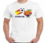 Otac Men's Espana 82 T-Shirt Spain Mens Retro World Cup Spanish Top Kit Jersey Size L