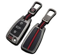 Otai Alliage de Zinc Couverture de Cas de clé de Voiture Compatible avec Audi A3 A4 A5 C6 Q3 Q5 A6 C5 B6 B7 B8 TT 80 S6 Coque de clé Intelligente (Mat)