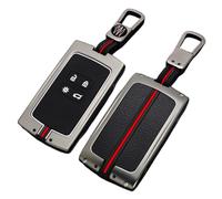 Otai Alliage de Zinc Couverture de Cas de clé de Voiture Compatible avec Renault Koleos Kadjar Megane Clio Captur Kangoo Coque de clé Intelligente 4 Boutons (Mat)