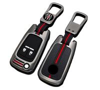 通用 Otai Cas de Couverture de clé de Voiture en Alliage de Zinc Compatible avec Opel Astra J Corsa Zafira/Buick/Chevrolet GMC avec Silicone Fluorescent Boutons (Couleur Mate 2 Boutons)