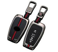 Otai Cas de Couverture de clé de Voiture en Alliage de Zinc Compatible avec Toyota Corolla Prius Camry C-HR RAV4 Prado Intelligent Clé de Voiture Shell (Couleur Mate 4 Boutons)