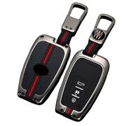 Otai Cas de Couverture de clé de Voiture en Alliage de Zinc Compatible avec Toyota Corolla Prius Camry C-HR RAV4 Prado Intelligent Clé de Voiture Shell (Couleur Mate 3 Boutons)