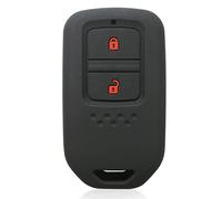 Otai Coque de e voiture en silicone compatible avec Honda Civic Accord Vezel CRV HRV Crz - Noir - 2 boutons