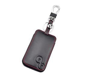 Otai en Cuir Voiture Smart Key Protector Case Cover Key Bag Keychain pour Renault Laguna Espace Smart Remote (2 Boutons)