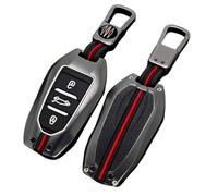 Otai Étui à clé à Distance de Voiture en Alliage de zinc Couverture Pour Peugeot 308 408 508 2008 3008 4008 5008 Citroen C4 C4L C6 C3-XR 3 Boutons (Mat)