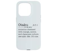 Otaku Définition de Dictionnaire Anime Manga Japan Meme au Dos Coque pour iPhone 15 Pro