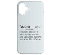 Otaku Définition de Dictionnaire Anime Manga Japan Meme au Dos Coque pour iPhone 16 Plus