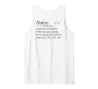 Otaku Définition de Dictionnaire Anime Manga Japan Meme au Dos Débardeur