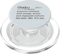 Otaku Définition de Dictionnaire Anime Manga Japan Meme au Dos PopSockets PopGrip pour MagSafe