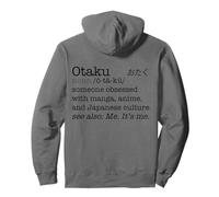 Otaku Définition de Dictionnaire Anime Manga Japan Meme au Dos Sweat à Capuche