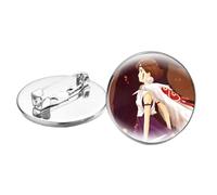 Otaku Jewelry Broche pour cosplay Motif princesse Mononoke Hime Ashitaka, Verre