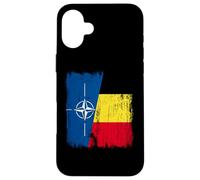 OTAN Belgique Demi Drapeau OTAN Maillot Belge Coque pour iPhone 16 Plus