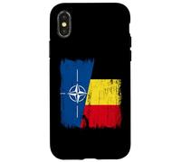 OTAN Belgique Demi Drapeau OTAN Maillot Belge Coque pour iPhone X/XS
