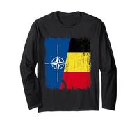 OTAN Belgique Demi Drapeau OTAN Maillot Belge Manche Longue