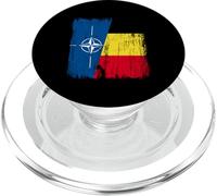 OTAN Belgique Demi Drapeau OTAN Maillot Belge PopSockets PopGrip pour MagSafe