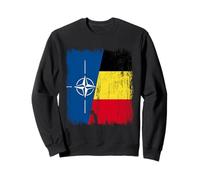 OTAN Belgique Demi Drapeau OTAN Maillot Belge Sweatshirt
