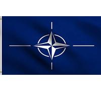 Otan Organisation Du Traité De L'Atlantique Nord Alliance Atlantique Drapeau Couleurs Vives Drapeau De Jardin Solide Drapeaux Pour Maison Fête Célébrations 3X5Ft