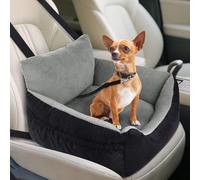Otauoaea Siege Auto Chien Voiture | Panier Chien Voiture Siege Arriere | Siège Auto Antidérapant pour Chiens de Petite Taille | avec 2 Ceinture de se-curite + Coussin Lavable + Corde à Clip