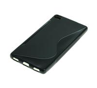 OTB TPU Étui Compatible Avec Huawei P8 S Curve Noir