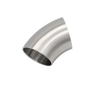 OTBEHUWJ 45mm 51mm 60mm 63mm 70mm 76mm 45 Degrés Coude Coude Tuyau Acier Inoxydable Voiture Tuyau D'échappement Silencieux Tuyau Soudé Silencieux Voiture(70mm)
