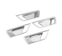 OTBEHUWJ Autocollants De Voiture Pour Poignée De Porte Cadre De Décoration Accessoires D'intérieur Pour Ford Pour Focus MK4 2019 2020 2021 2022 2023 (Argent)
