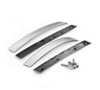 OTBEHUWJ Pour Série 5 M5 E60 E61 2004 2005 2006 Intérieur De Voiture Avant Arrière Porte Gauche Droite Poignée Garniture Couverture Accessoires (Silver-4PCS)