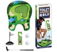 Otbushit 1 Ensemble de Jeu de Pratique Golf dans Les Toilettes, Comprend des balles Putter, Mini-Golf Vert Amusant pour Enfants, Hommes, Papa, Petit ami, Toutes Les Toilettes