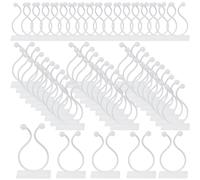 Otbushit 150 pièces 3 Tailles Pinces à Plantes pour Support, Pinces à Plantes grimpantes Auto-adhésives, Vigne Murale Invisible et Fixation de Fil de câble Jardin