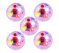 Otbushit 5 pièces Boule de Chat Mouvement fantôme éclairer Les Boules de Chat: Boule activée par Le Mouvement LED, Jouets interactifs Lumineux pour Chien