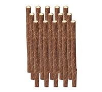 Otbushit Bâtonnets de Vigne argentée naturels pour Chats, bâtons à mâcher Matatabi, Jouet molaire pour Le Nettoyage des Dents de Chat, 15 pièces