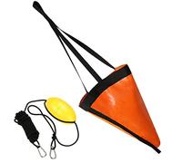Otbushit Chaussettes de dérive en Kayak, Ancre de pêche, Drogue 24 Pouces, Bateau mer pour lac, rivière, océan, ancrage à la traîne, Orange, 2 pièces