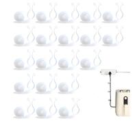 Otbushit Clips muraux Invisibles pour Plantes, 20 pièces, Crochets adhésifs Transparents Auto-forts pour Jardin en Treillis intérieur et extérieur Transparent