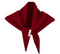 Otbushit Écharpe Triangle en Cachemire, écharpe Triangulaire en mélange de Laine tricotée pour Femmes, châle et Bandana Streetwear légers, pashminas enveloppements Rouges