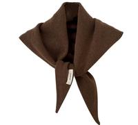 Otbushit Écharpe triangle en cachemire, écharpe triangulaire en mélange de laine tricotée pour femmes, châle et bandana streetwear légers, enveloppements de café Pashminas