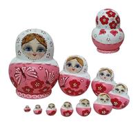 Otbushit Ensemble de 10 poupées Matryoshka en Bois avec Impression Papillon, démontage et Assemblage sans Effort, poupées gigognes pour la décoration de Collection, gigognes Russes