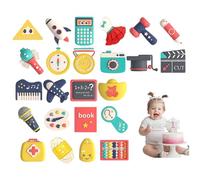 Otbushit Ensemble Doljabi 24 pièces, articles de sécurité Zhuazhou, cadeaux d'anniversaire, dessin animé, 1er anniversaire, jouets traditionnels pour bébé, cérémonie coréenne, fille