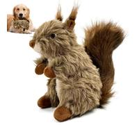 Otbushit Jouet en Peluche pour Chien, écureuil, Jouet pour Chien, écureuil en Peluche réaliste avec Papier froissé, résistant à la Mastication pour Un Jeu interactif