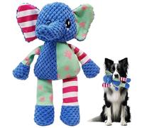 Otbushit Jouets couinants pour Chien, Jouets interactifs en Peluche éléphant Mignon pour mâcheurs Lourds, Chiot en Peluche, Dentition apaisante pour Petits Animaux d'intérieur