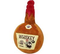 Otbushit Jouets grinçants pour Chien 3x6 Pouces, Bouteille de Whisky en Peluche, Jouet interactif à mâcher pour Petits Chiens, soulage l'anxiété, Jouet de Dentition pour Chiot