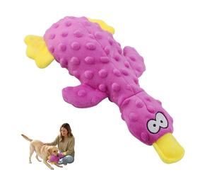 Otbushit Jouets grinçants pour Chiens, Jouet interactif en Forme de Canard en Peluche avec Coutures renforcées pour mâcheurs agressifs et Chiots