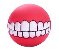 Otbushit Jouets interactifs pour Chiens de 7.5cm, Nettoyage des Dents, balles de Jeu à mâcher, Balle en Caoutchouc Dentaire pour Petits, Moyens et Grands Chiens
