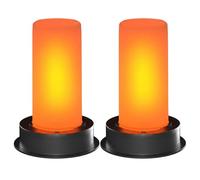 Otbushit Lanterne solaire en forme de montgolfière, lot de 2 dessus rechange pour lampe solaire avec effet flamme vacillante, LED étanche IP65 pour lanternes d'extérieur, torches et décoration