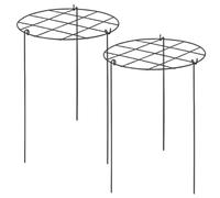 Otbushit Lot de 2 Cages et Supports pour pivoines, Cage Ronde pour Plantes 12 x 16 avec Grille de Croissance, Supports Plantes Robustes pour Fleurs d'extérieur, pivoines, tomates