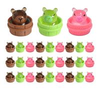 Otbushit Lot de 30 Figurines d'animaux en résine Capybara Qui Brillent dans Le pour Loisirs créatifs, décoration de Bureau, Cadeaux fête, Aquarium et Jardin féerique.