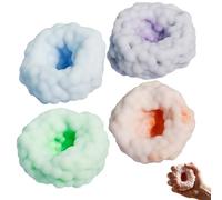 Otbushit Lot de 4 balles Anti-Stress croquantes - Jouets Squish Fidget avec étirement et Compression, balles sensorielles Douces pour soulager Le Stress, Bricolage créatif Amusant pour Enfants et ad
