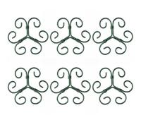 Otbushit Lot de 6 Supports de Plantes en métal Robuste pour Plantes d'intérieur, piquets Support tiges pour en Pot, Monstera et Accessoires pour d'intérieur grimpantes