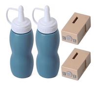 Otbushit Machine à Bulles pour Enfants, 2 recharges de Liquide et 2 atomiseurs de Remplacement, Accessoires souffleur à Bulles Portables pour scène fête
