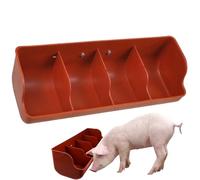 Otbushit Mangeoire à bétail 18, 1 x 6, 3 x 5, 1 Pouces, mangeoire en Plastique Robuste à 4 Compartiments pour bovins, Vaches, Chevaux, Moutons, chèvres, porcs