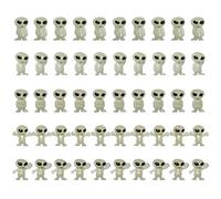 Otbushit Mini Figurines extraterrestres 50 pièces, Petite Figurine Extraterrestre Qui Brille dans Le pour Enfants, Petits Jouets d'halloween pour Cadeaux de fête